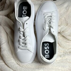 BOSS Men's Classic White Sneakers